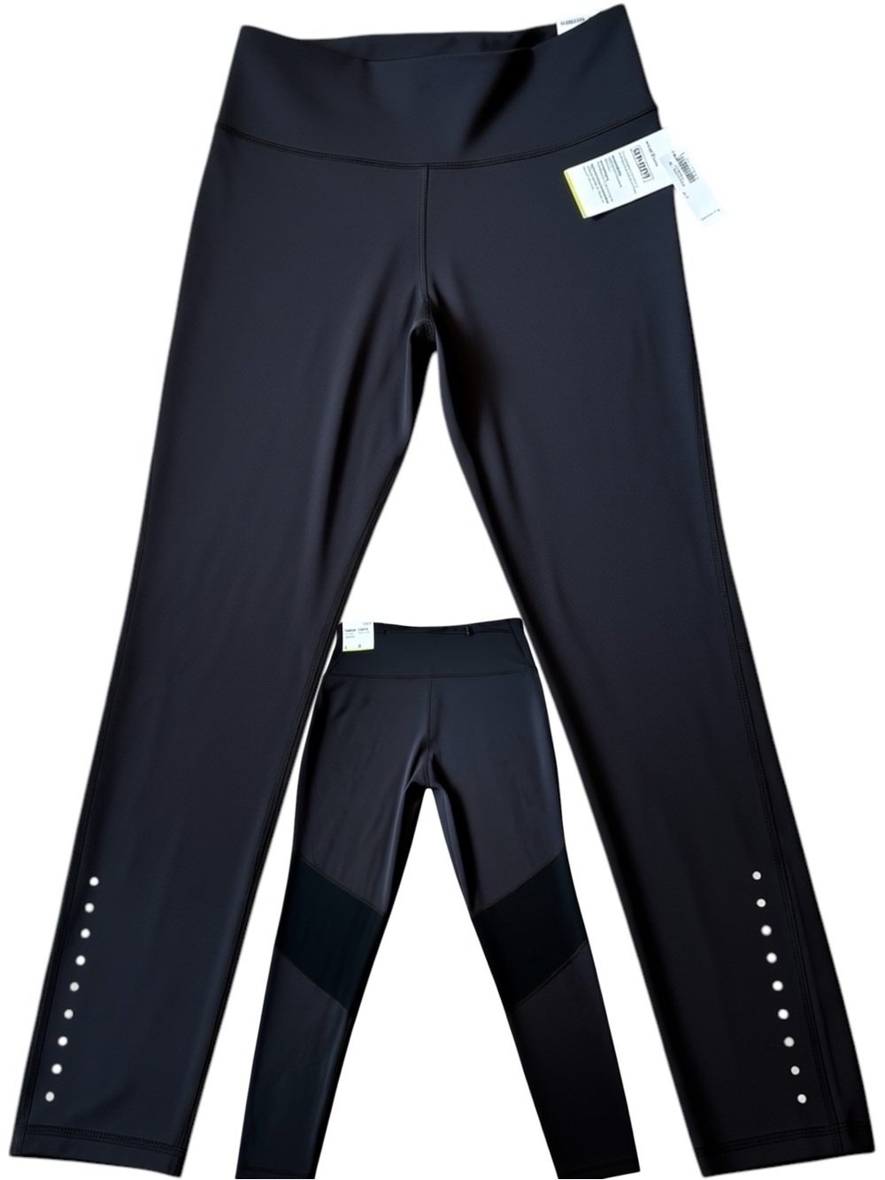 OLD NAVY Active Black High Rise Go-Dry Leggings NWT